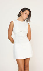Seaside Mini Dress (White)