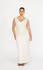 Viola Maxi Dress (Oat)
