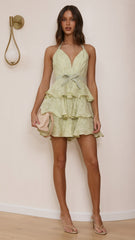 Riana Mini Dress - Lime