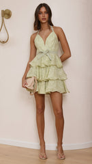 Riana Mini Dress - Lime