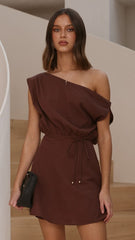 Tallie Mini Dress - Chocolate