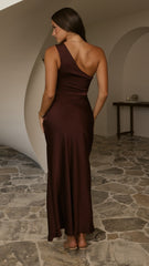Victoria Maxi Dress - Chocolate