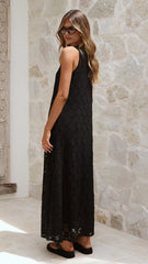 Cerelia Maxi Dress - Black Lace