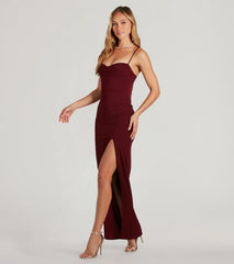 Fran Formal Crepe Sweetheart Column Dress