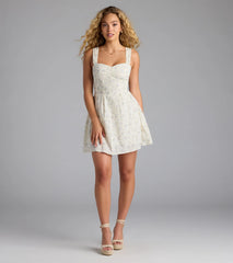 Princess Era Floral Skater Dress