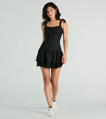 More Than Sweet Tie Strap Fit-And-Flare Dress