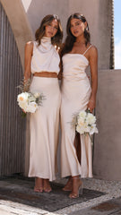 Ilana Maxi Dress - Soft Gold