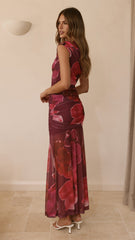 Delara Maxi Dress - Fuchsia