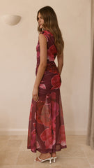 Delara Maxi Dress - Fuchsia