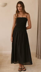 Valentina Maxi Dress - Black