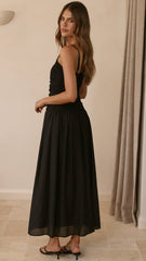 Valentina Maxi Dress - Black