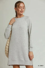 Umgee Side Crochet Zipper Detailed Dress