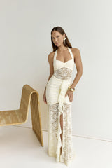Annika Maxi Dress - Lemon