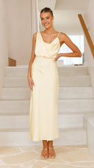 Audrey Maxi Dress - Lemon