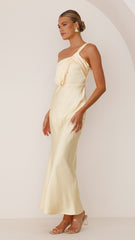 Greta Maxi Dress - Lemon