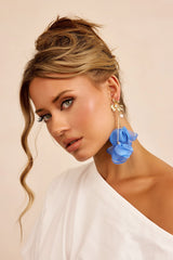 Filter Finish Earrings - Blue