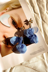 Filter Finish Earrings - Blue
