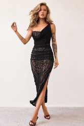 Spotlight Lace Maxi Dress - Black