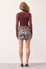 Just Like Me Mesh Top - Chocolate