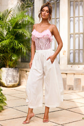 Soft Whispers Lace Bodysuit - Pink