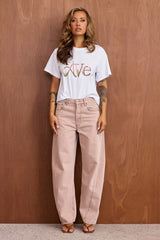 Aura Logo Tee - White