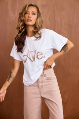 Aura Logo Tee - White