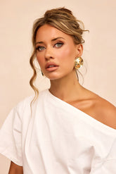 Aurelia Sculpt Earrings - Gold