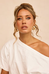 Sculpt Form Earrings - Gold
