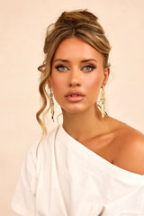Solara Cascade Earrings - Gold