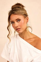 Solara Cascade Earrings - Gold
