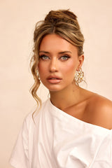 Aurelia Fleur Earrings - Gold