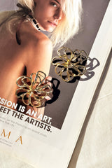 Aurelia Fleur Earrings - Gold