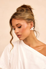 Make Me Glow Earrings - White