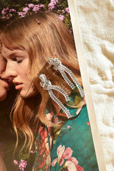 Twirl Midnight Drop Earrings - Clear