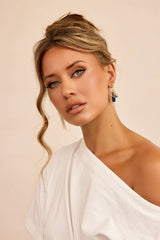 Azure Drift Earrings - Blue