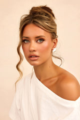 First Bloom Earrings - White