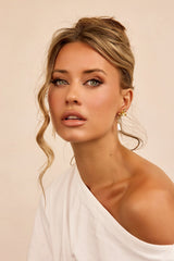 Petal Afterglow Earrings - Gold