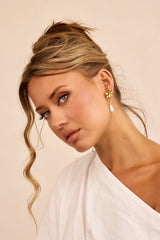 Petal Afterglow Earrings - Gold