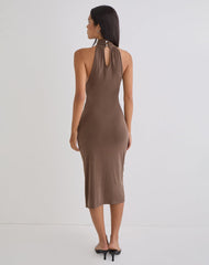 Anezka Midi Dress in Bitter Chocolate