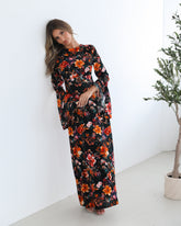 Amareya Black Floral Dress | Women's Floral Maxi Dress