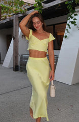 Anna Yellow Maxi Skirt
