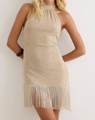 Bukata Mini Dress in Moss Petal Coconut Milk