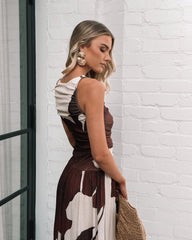 Balayage Dress - Cream Floral | Women's Floral Maxi Dress