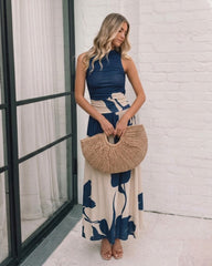 Balayage Dress - Navy Floral | Women's Floral Maxi Dress