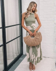 Balayage Dress - Sage Floral | Women's Floral Maxi Dress