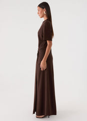 Celyse Maxi Dress - Chocolate