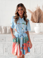Dakoda Dress - Multi | Women's Printed Shirt Dress