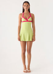 Dumdi Mini Dress - Lime