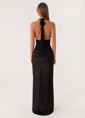 Emaretta Halter Maxi Dress - Black