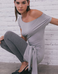 Genya Mini Dress in Lilac Grey